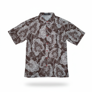 kemeja big size ball pasley brown